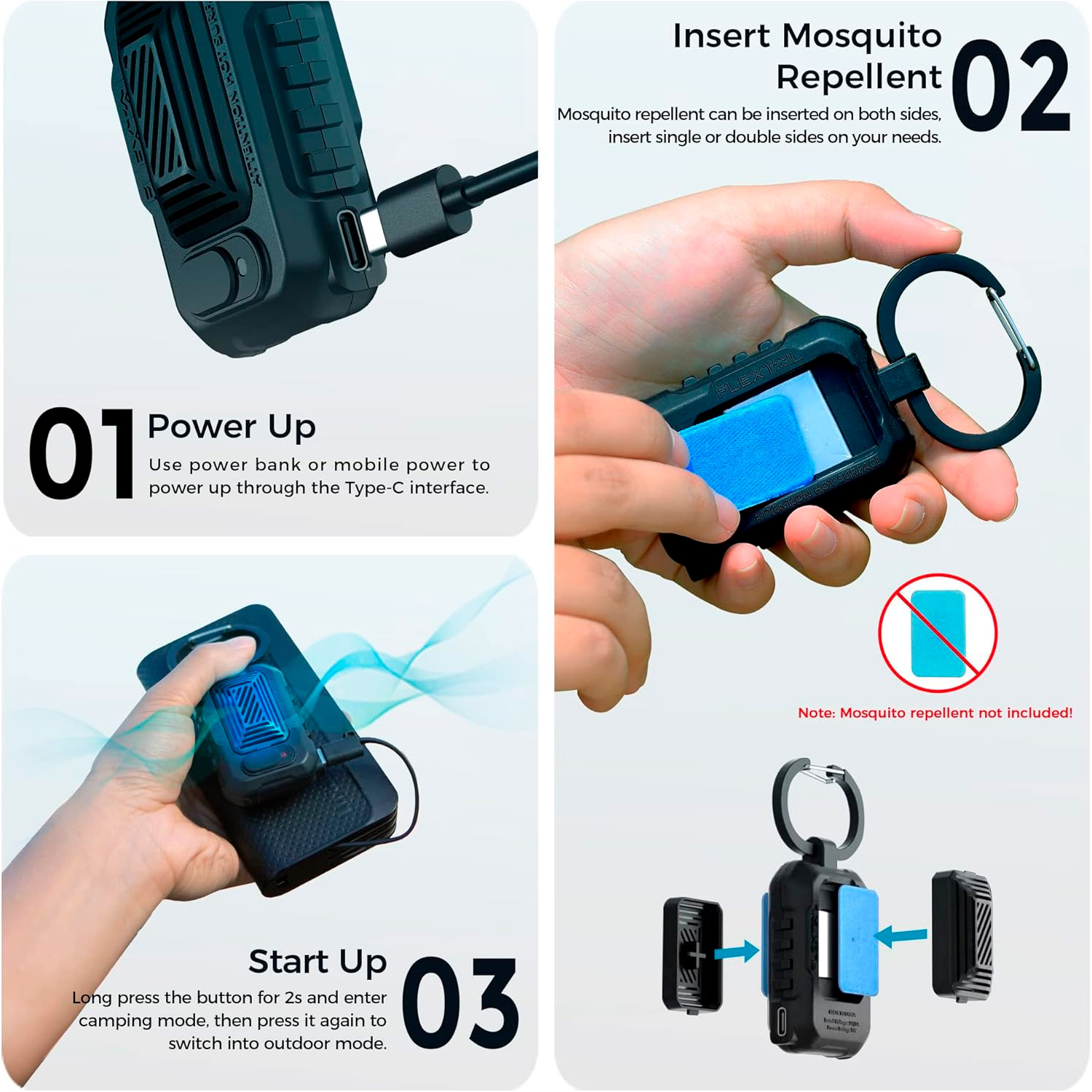Фумигатор FLEXTAIL Light Repeller Green