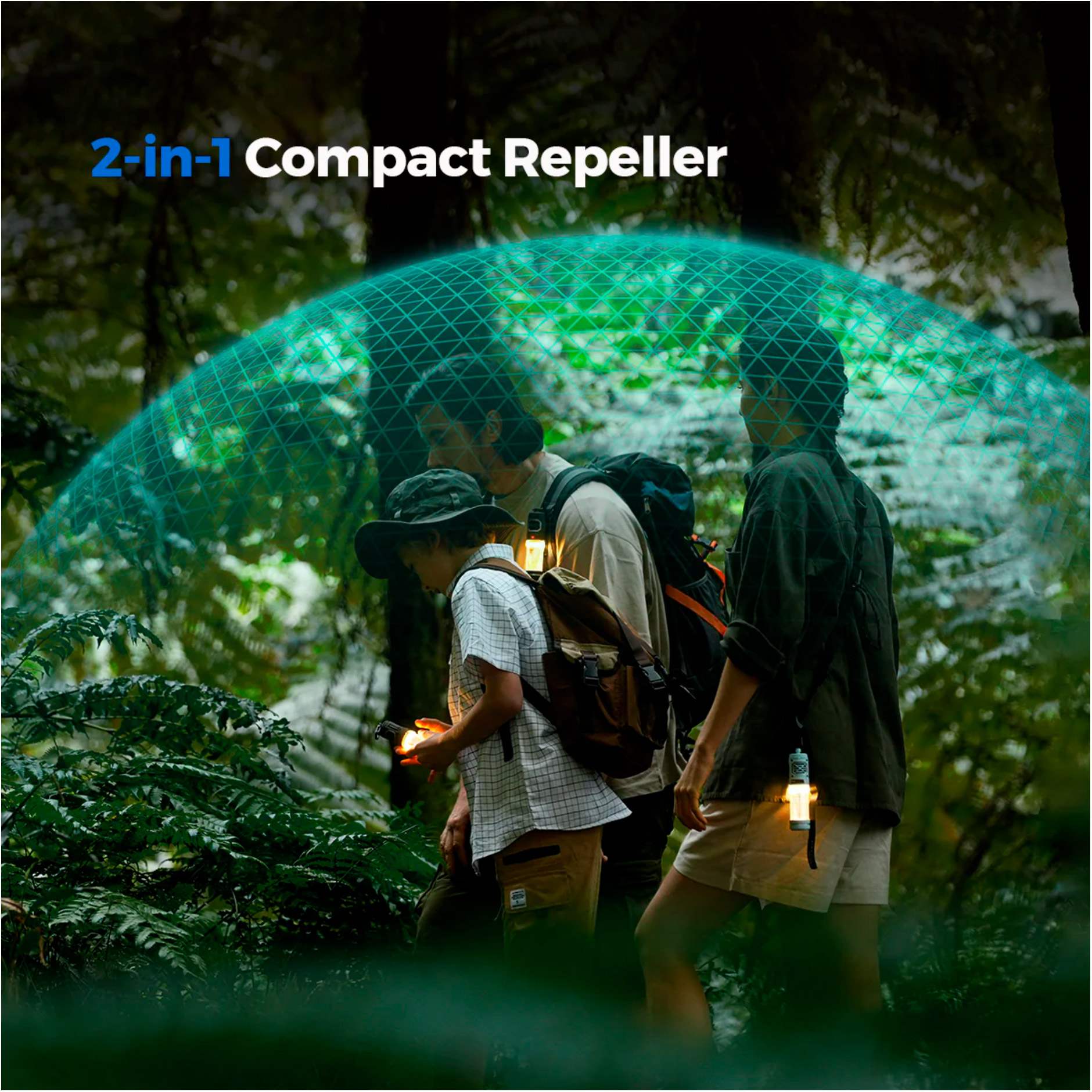 Фонарь кемпинговый FLEXTAIL Tiny Repeller S 2-in-1 Portable Mosquito Repellent with Lighting Coffee