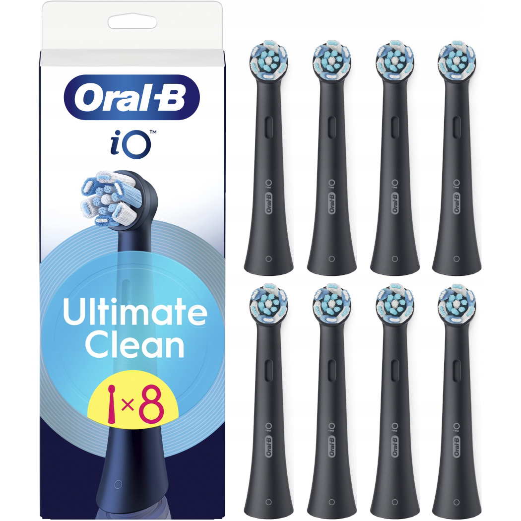 Насадка для зубної щітки BRAUN ORAL-B iO Ultimate Clean Black 8шт (80832140)