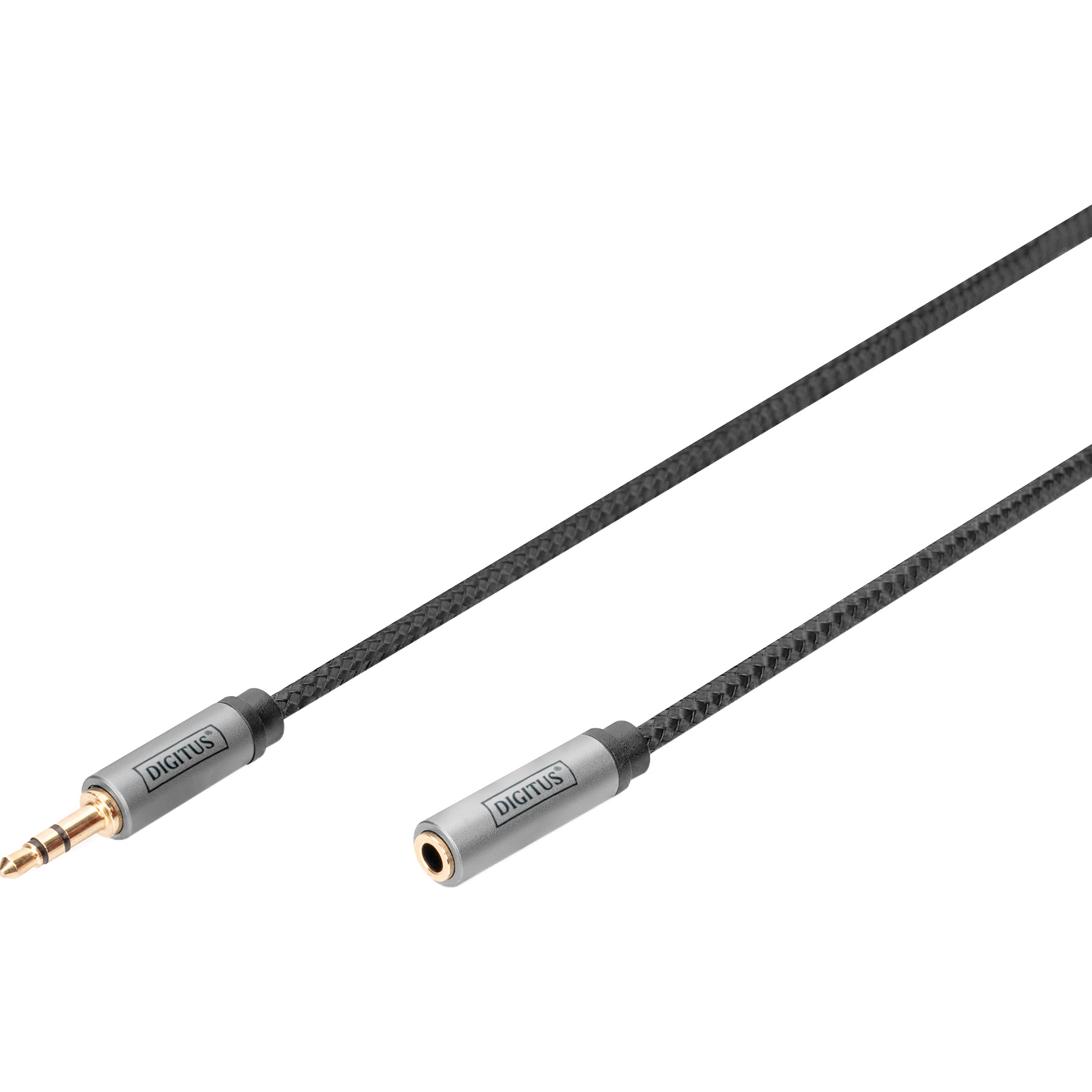 Кабель DIGITUS Audio Extension Cable mini-jack 3.5mm 3м Black (DB-510210-030-S)