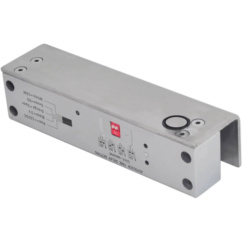 Електроригельна защіпка для скляних дверей TRINIX YB-150+ NO