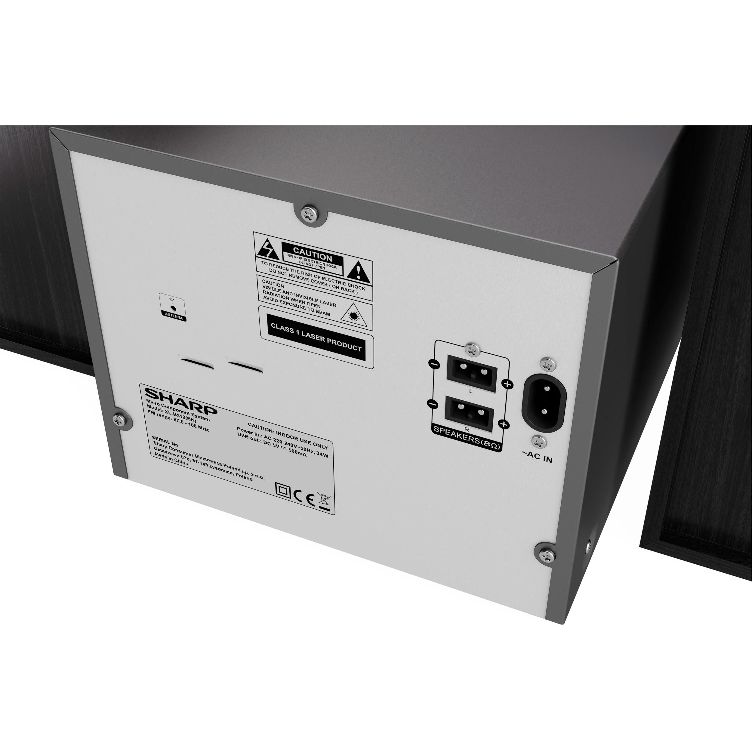 Музыкальный центр SHARP FM Hi-Fi Micro System XL-B512 Black