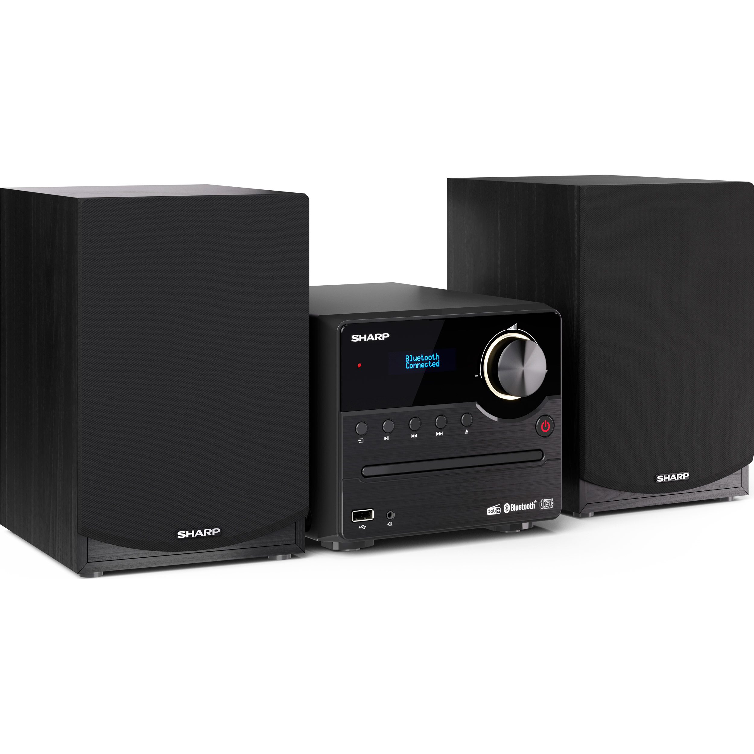 Музыкальный центр SHARP DAB+ Hi-Fi Micro System XL-B517D Black