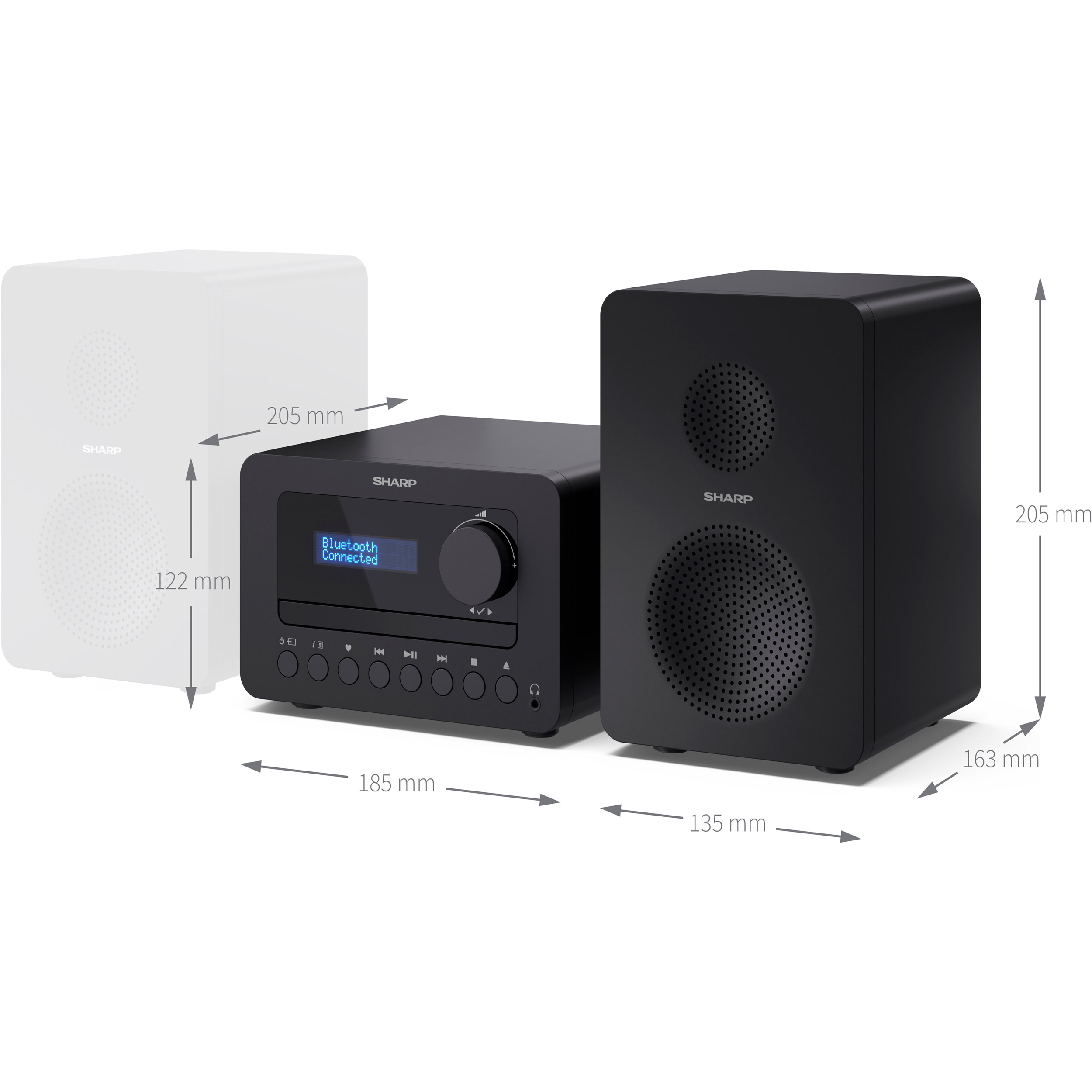 Музыкальный центр SHARP Tokyo DAB+ Hi-Fi Micro System XL-B520D