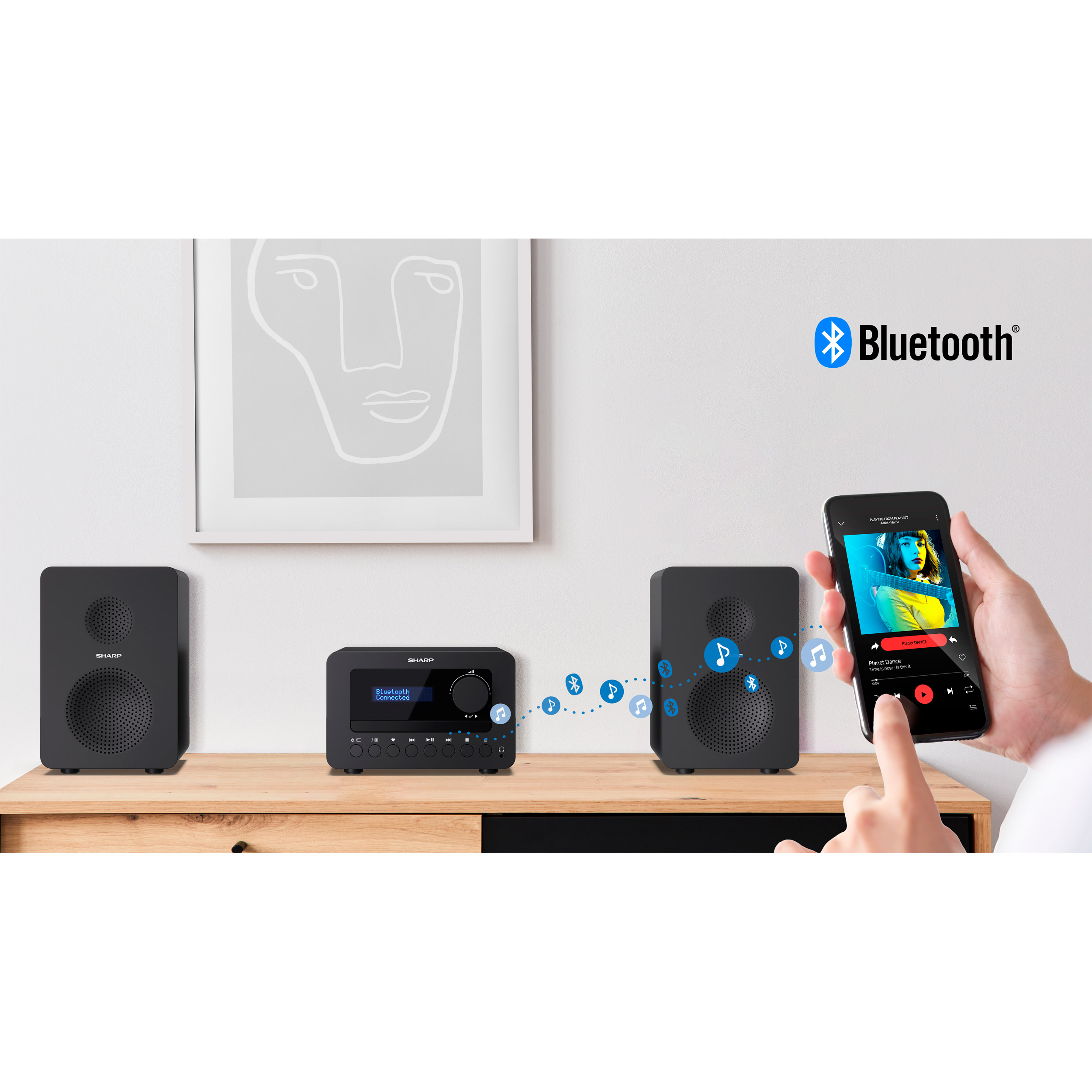 Музыкальный центр SHARP Tokyo DAB+ Hi-Fi Micro System XL-B520D