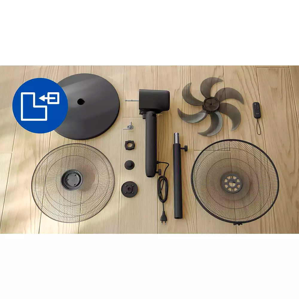 Вентилятор напольный PHILIPS Series 1000 CX1520/01 Black