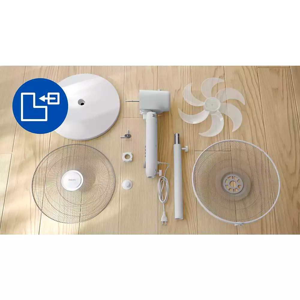 Вентилятор підлоговий PHILIPS Series 1000 CX1220/00 White