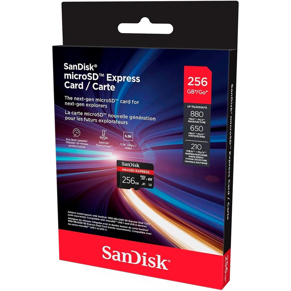 Карта пам'яті SANDISK microSDXC Express 256GB UHS-I U3 A1 Class 10 (SDSQXFN-256G-GN4NN)