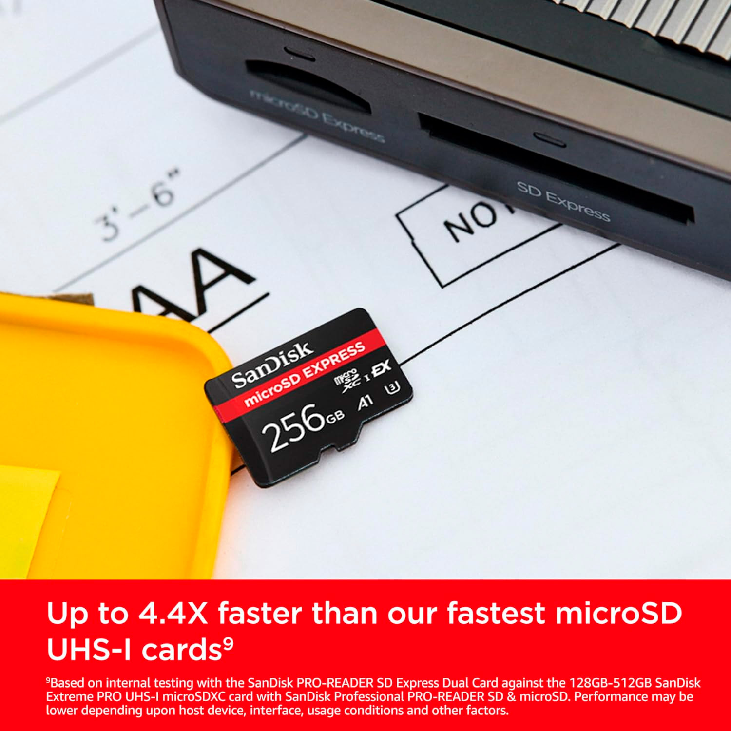 Карта пам'яті SANDISK microSDXC Express 256GB UHS-I U3 A1 Class 10 (SDSQXFN-256G-GN4NN)