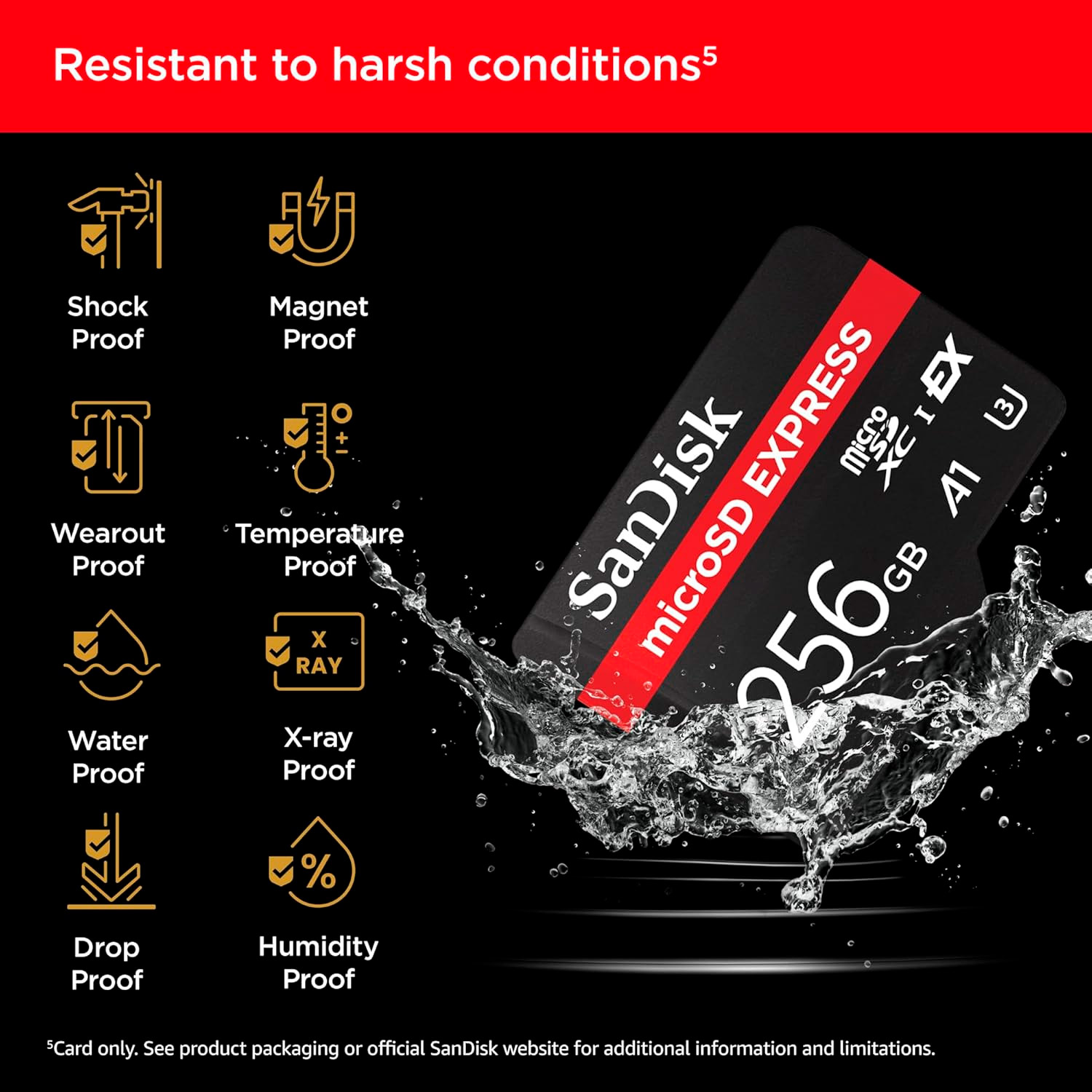 Карта пам'яті SANDISK microSDXC Express 256GB UHS-I U3 A1 Class 10 (SDSQXFN-256G-GN4NN)