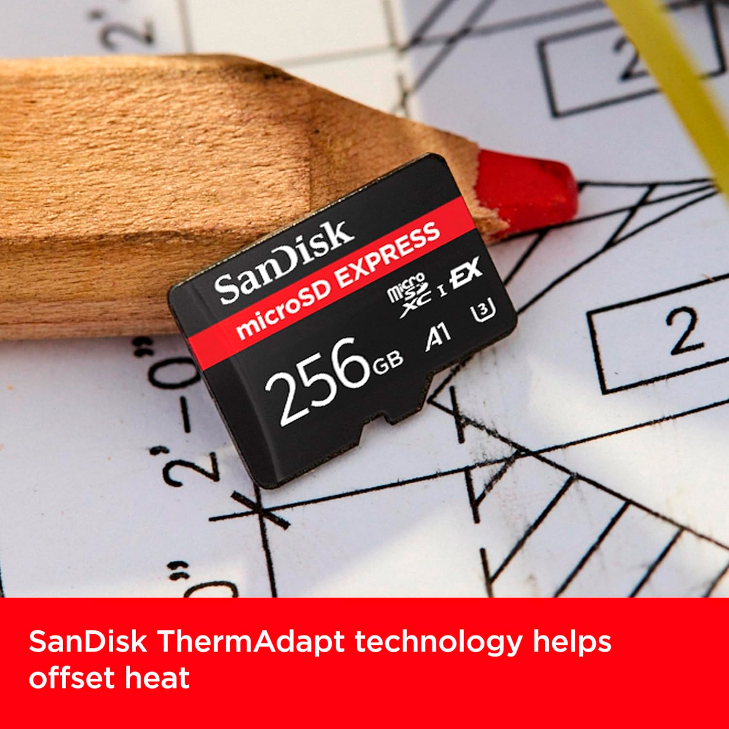 Карта пам'яті SANDISK microSDXC Express 256GB UHS-I U3 A1 Class 10 (SDSQXFN-256G-GN4NN)