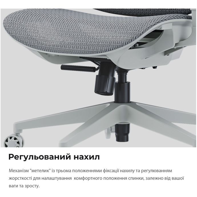 Крісло геймерське ANDA SEAT X-Air Mega Mesh XL Ash Gray