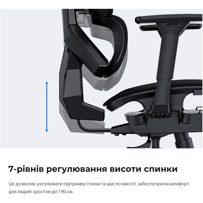 Крісло геймерське ANDA SEAT X-Air Mega Mesh XL Ash Gray