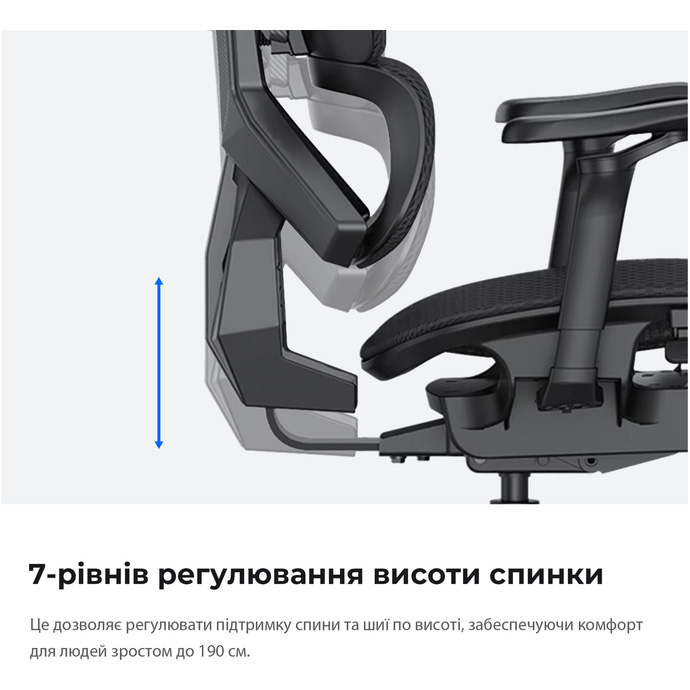 Крісло геймерське ANDA SEAT X-Air Pro Mesh XL Ash Gray