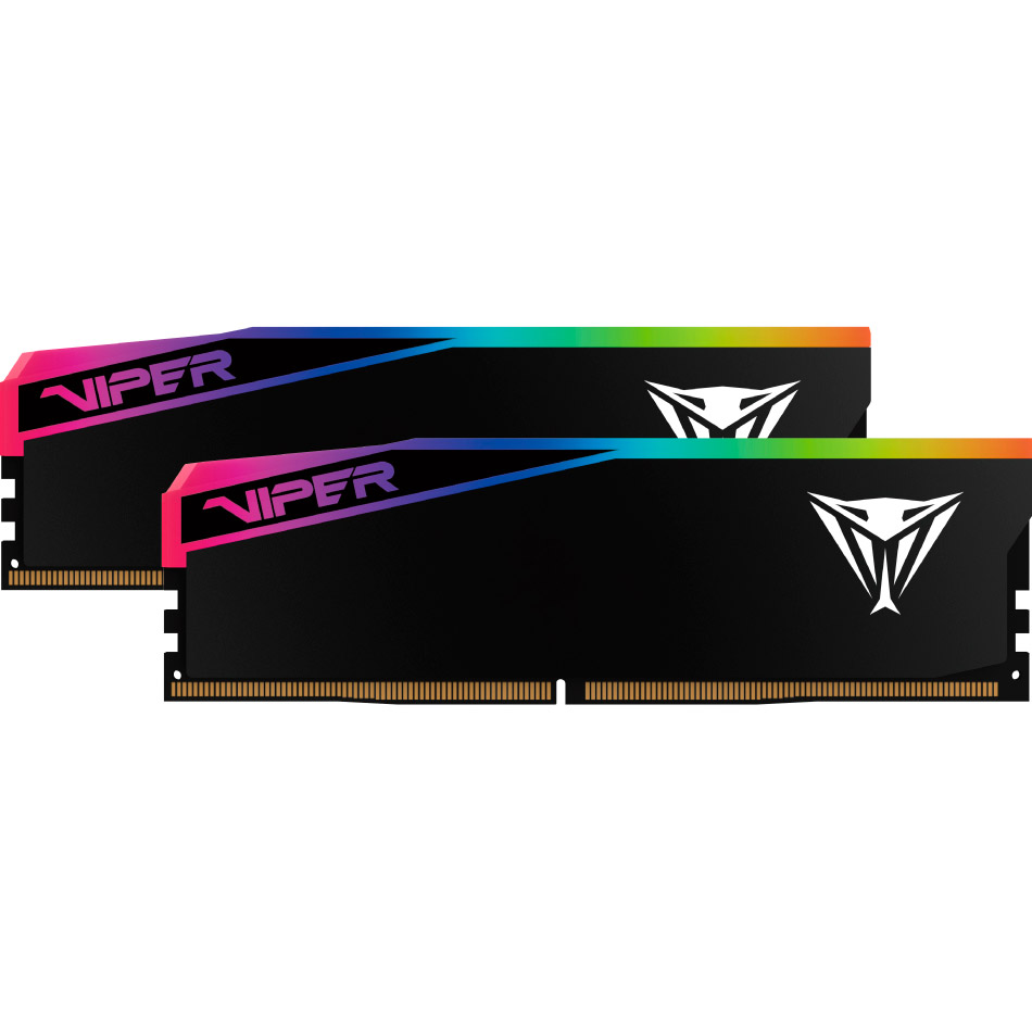 Модуль памяти PATRIOT Viper Elite 5 Ultra RGB DDR5 6400MHz 32GB Kit 2x16GB Matte Black (VEUR532G6432K)