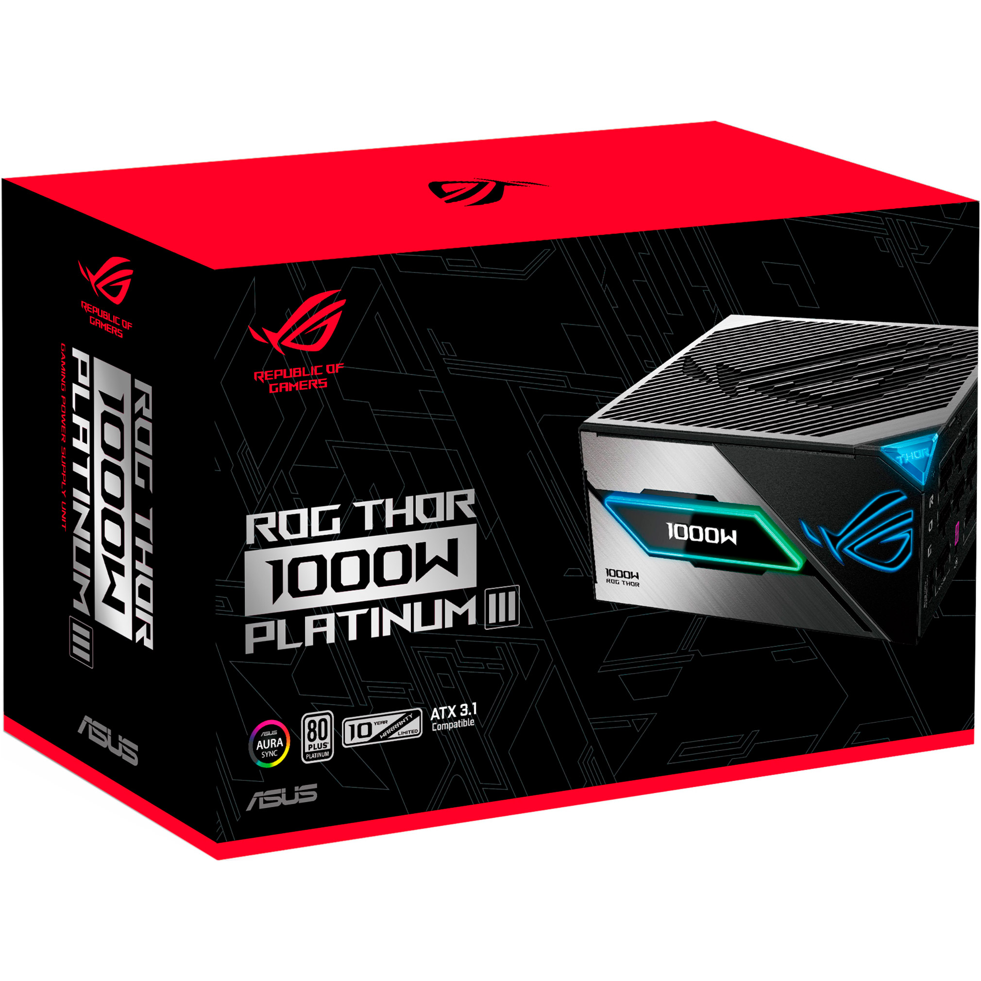 Блок питания 1000W ASUS ROG Thor 1000 Platinum III (ROG-THOR-1000P3-GAMING)