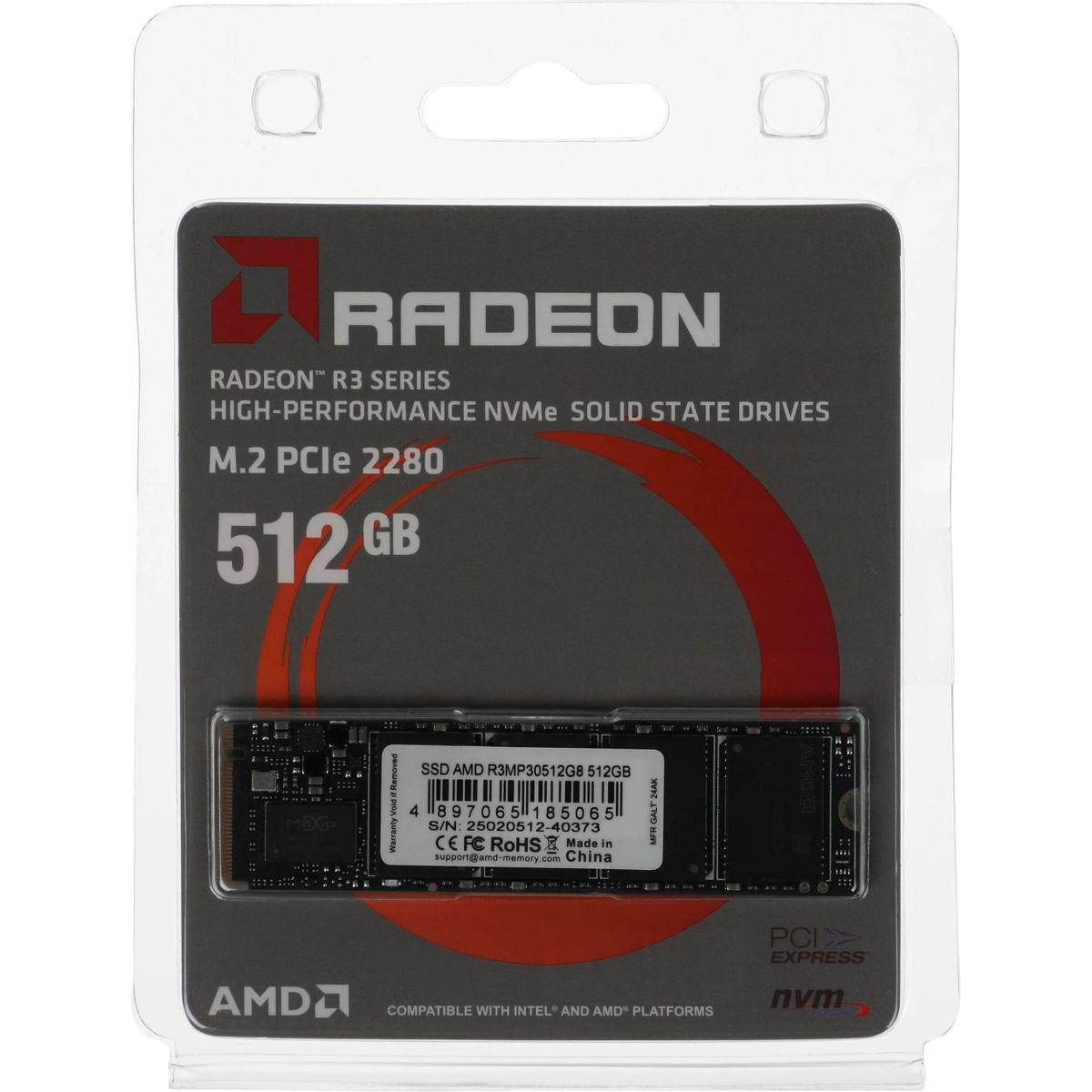 SSD диск AMD Radeon R3 512GB M.2 NVMe (R3MP30512G8)