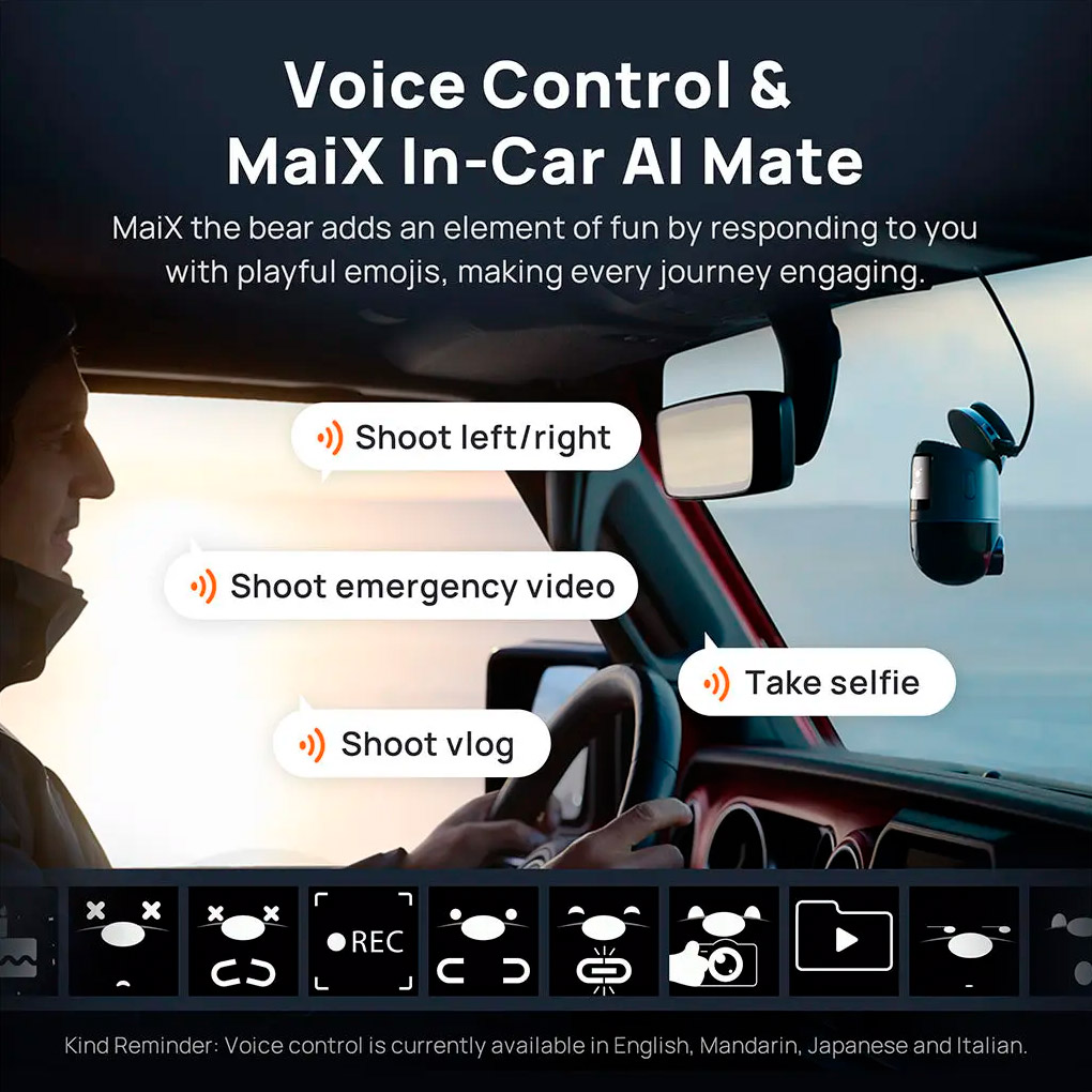 Автомобильный видеорегистратор с камерой заднего вида Xiaomi 70MAI Dash Cam 4K Omni X800 Black + Micro SD Card 128GB