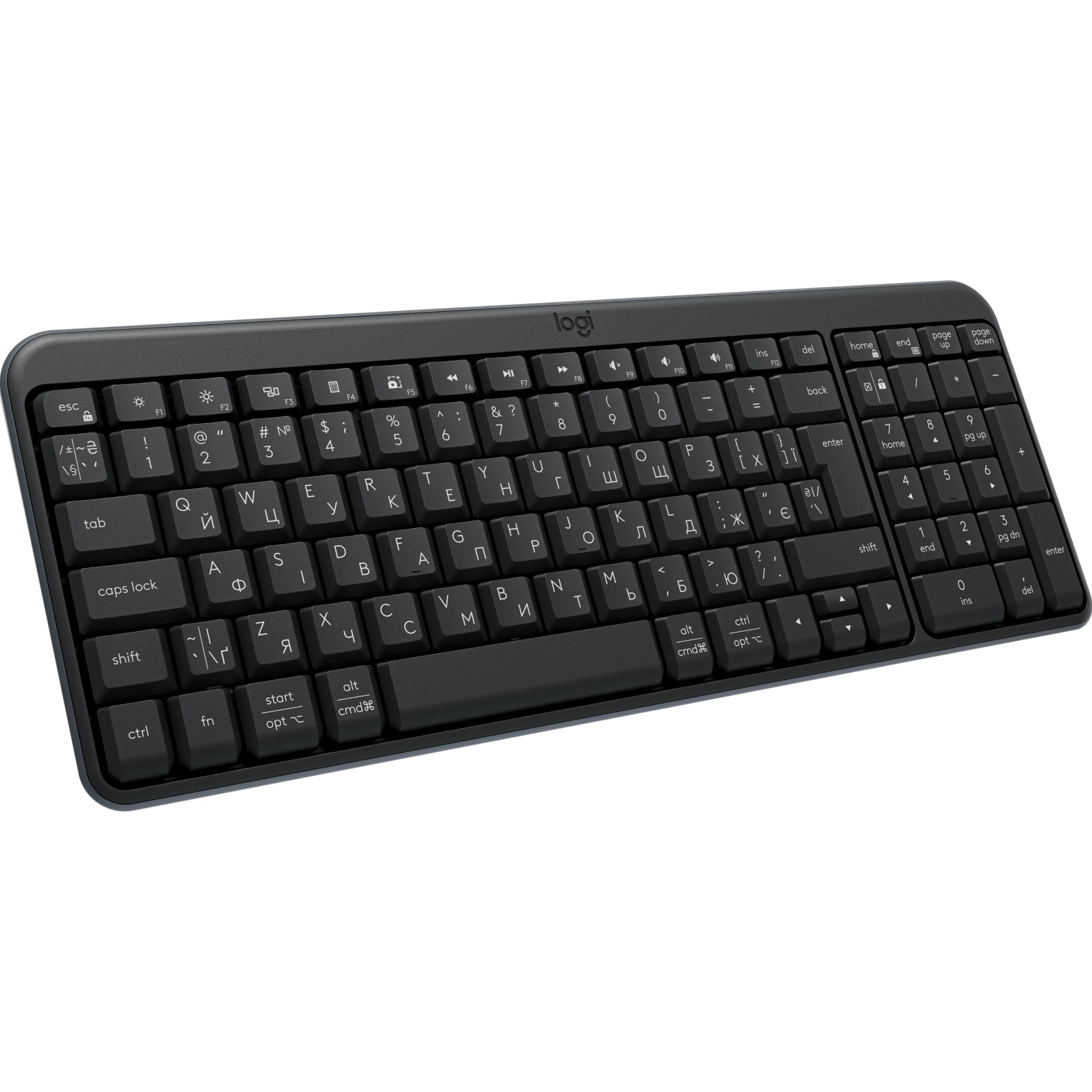 Клавіатура бездротова LOGITECH K250 Wireless Keyboard Graphite (920-013822)