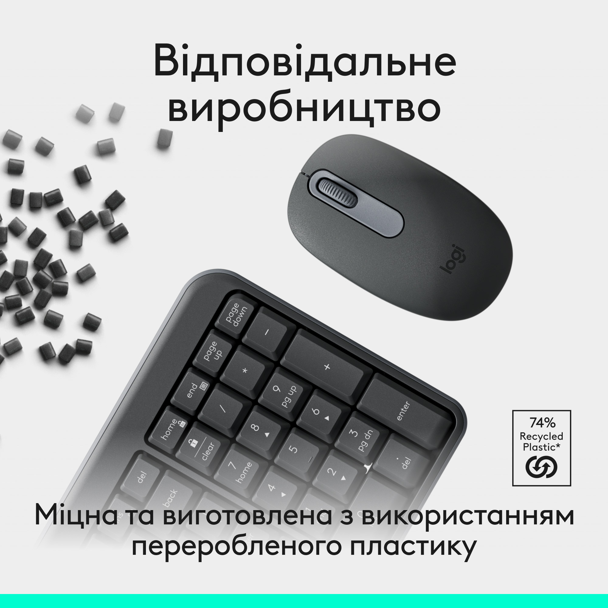 Комплект бездротовий LOGITECH MK250 Wireless Combo Graphite (920-013823)