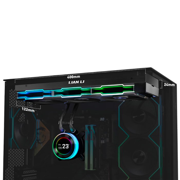 Система водяного охолодження LIAN LI HydroShift II LCD-C 360CL Black (G89.GHS2LCD36RB.00)