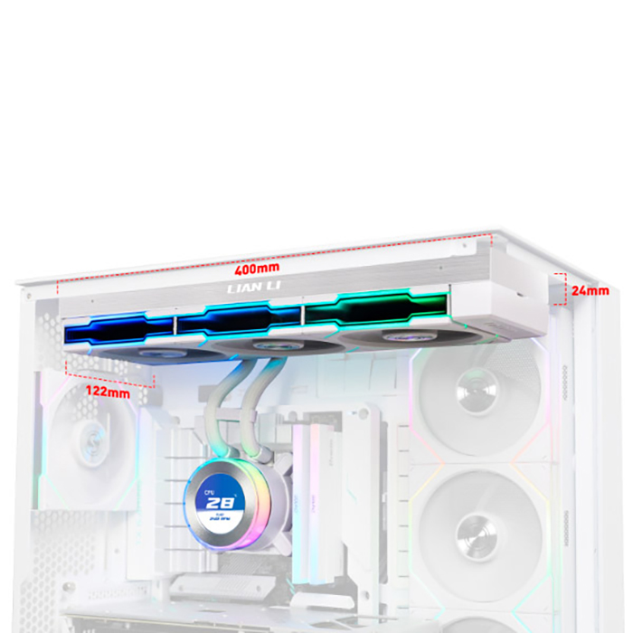 Система водяного охолодження LIAN LI HydroShift II LCD-C 360TL White (G89.GHS2LCD36TW.00)
