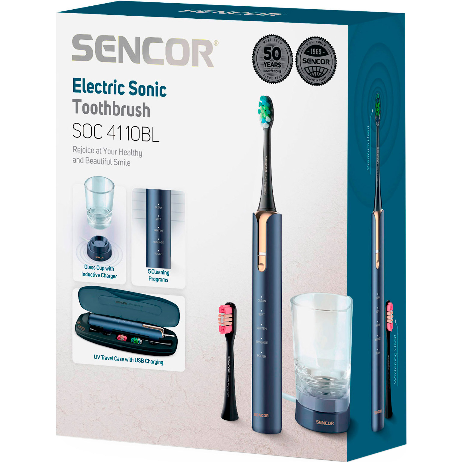 Электрическая зубная щётка SENCOR SOC 4110BL Blue (41023237)