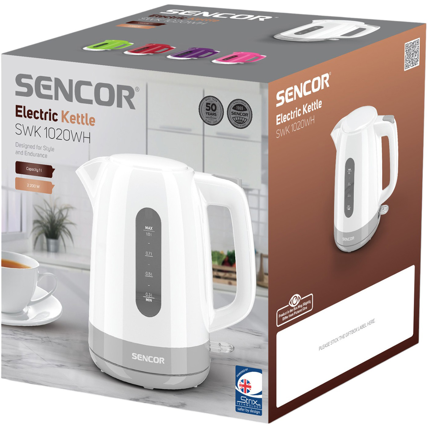 Электрочайник SENCOR SWK 1020WH (41022320)