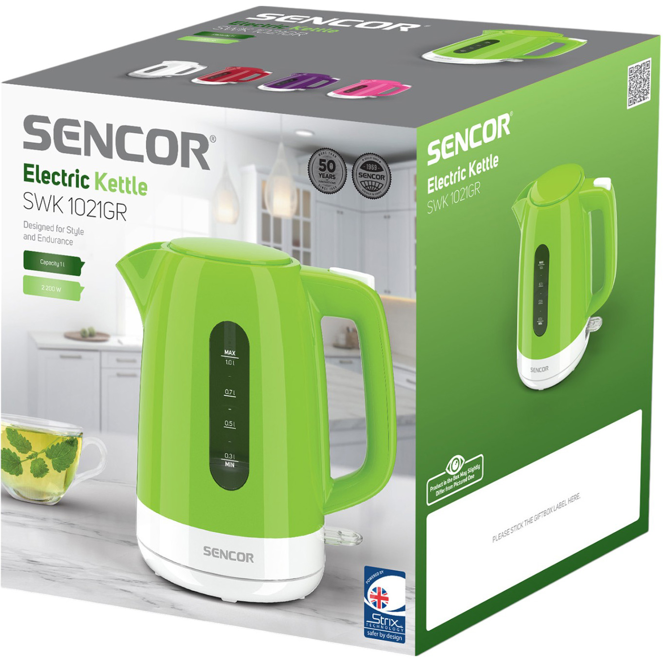 Електрочайник SENCOR SWK 1021GR (41023199)