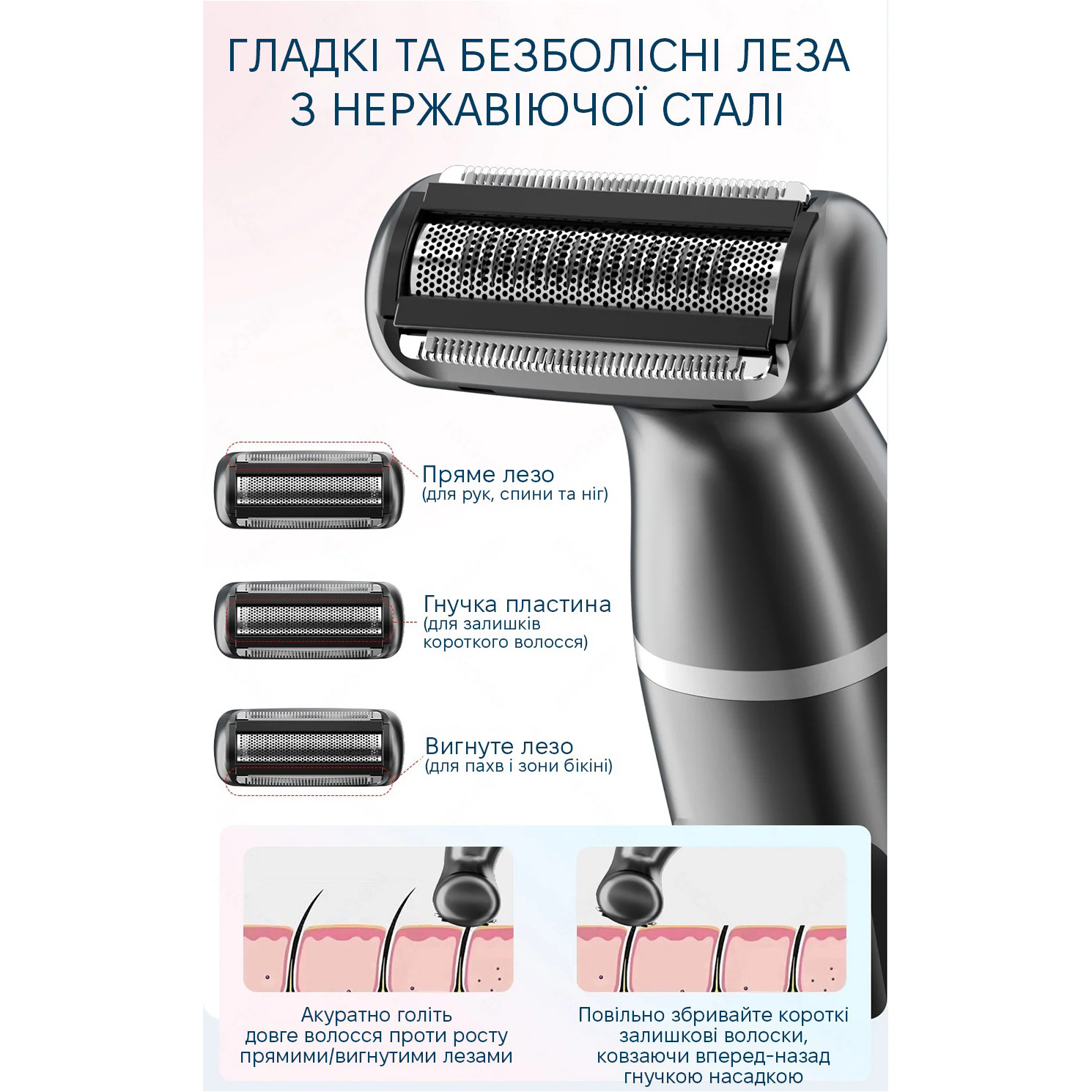 Бритва женская ENCHEN A1 Gray