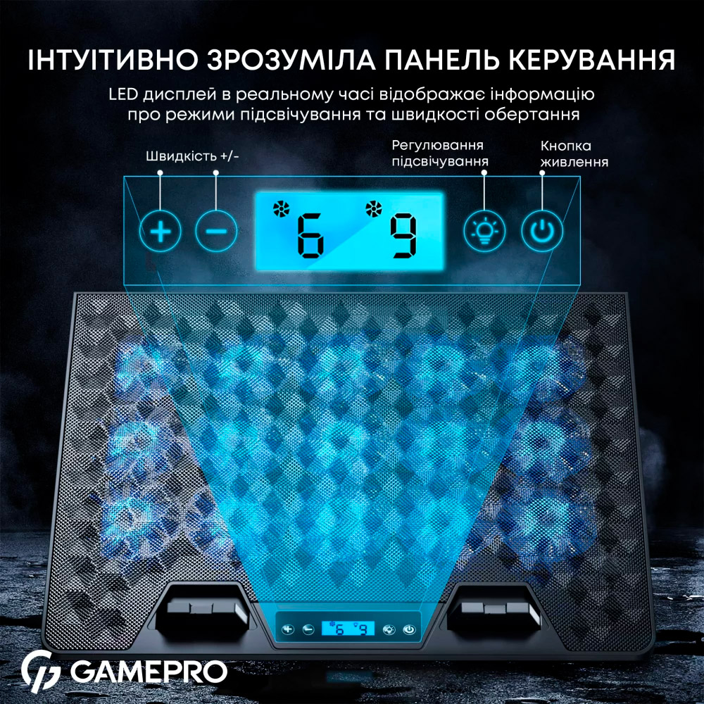 Подставка для ноутбука GAMEPRO CP1140 Black