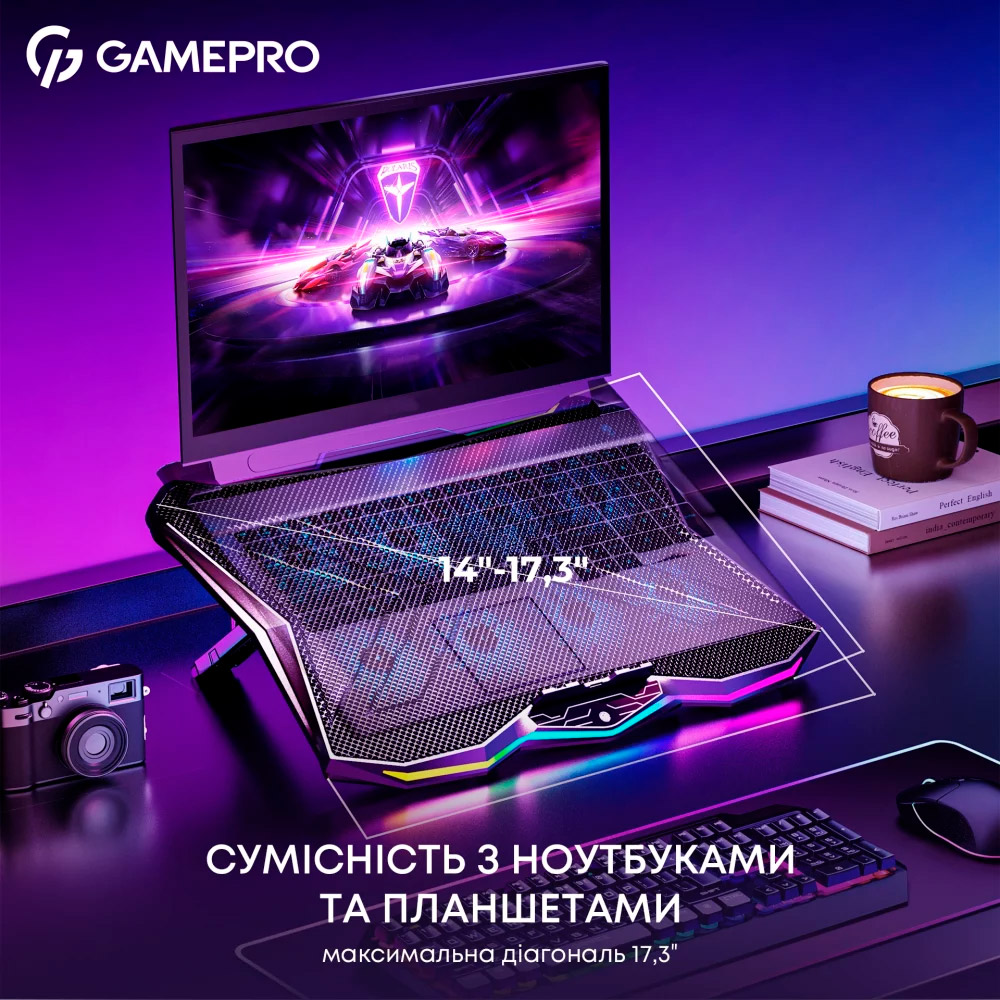 Подставка для ноутбука GAMEPRO CP680 Black