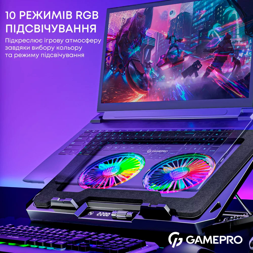 Підставка для ноутбука GAMEPRO CP910 Black