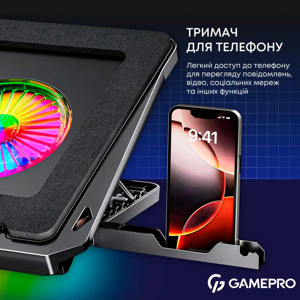 Підставка для ноутбука GAMEPRO CP910 Black