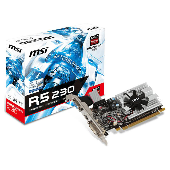 Видеокарта MSI Radeon R5 230 1GB GDDR3 64-bit LP (R5 230 1GD3 LP)