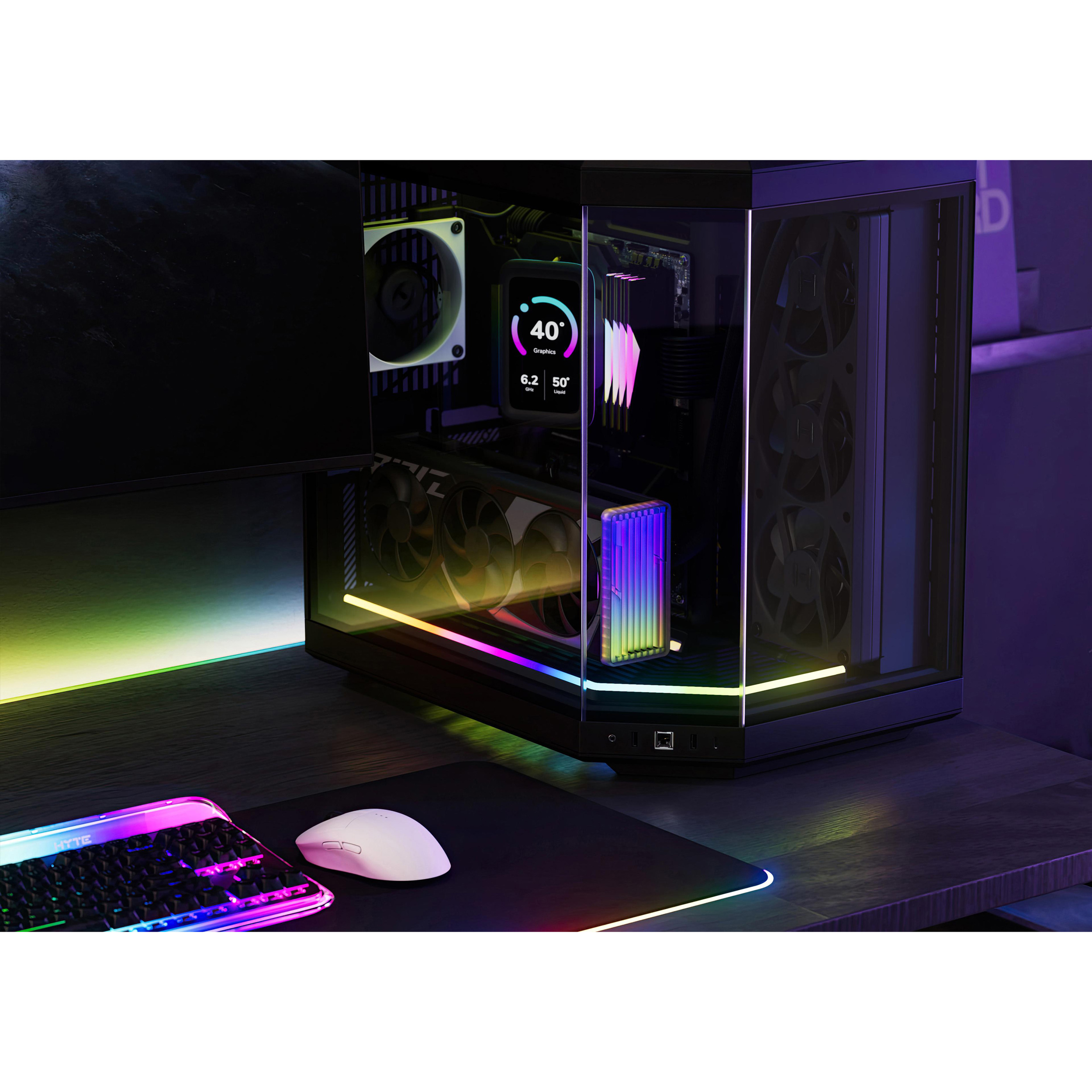 Светодиодная лента HYTE LN70 Noodle Smooth Digital Lighting Black RGB 63см