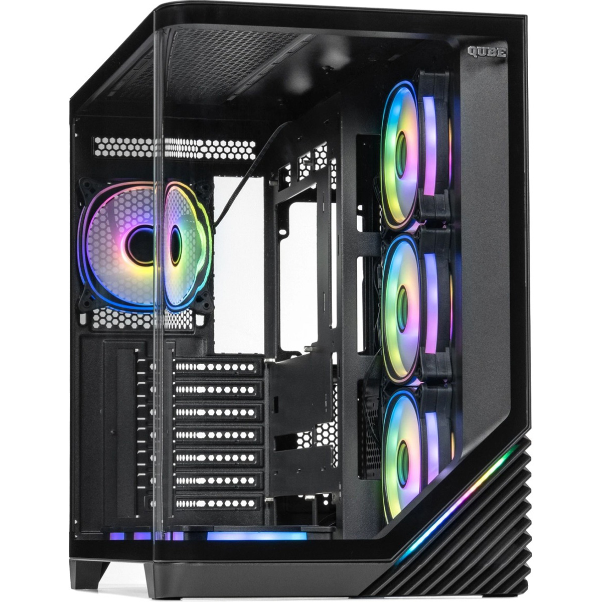 Корпус QUBE Mirage 7ARGB Black (MIRAGE_GBNU3)