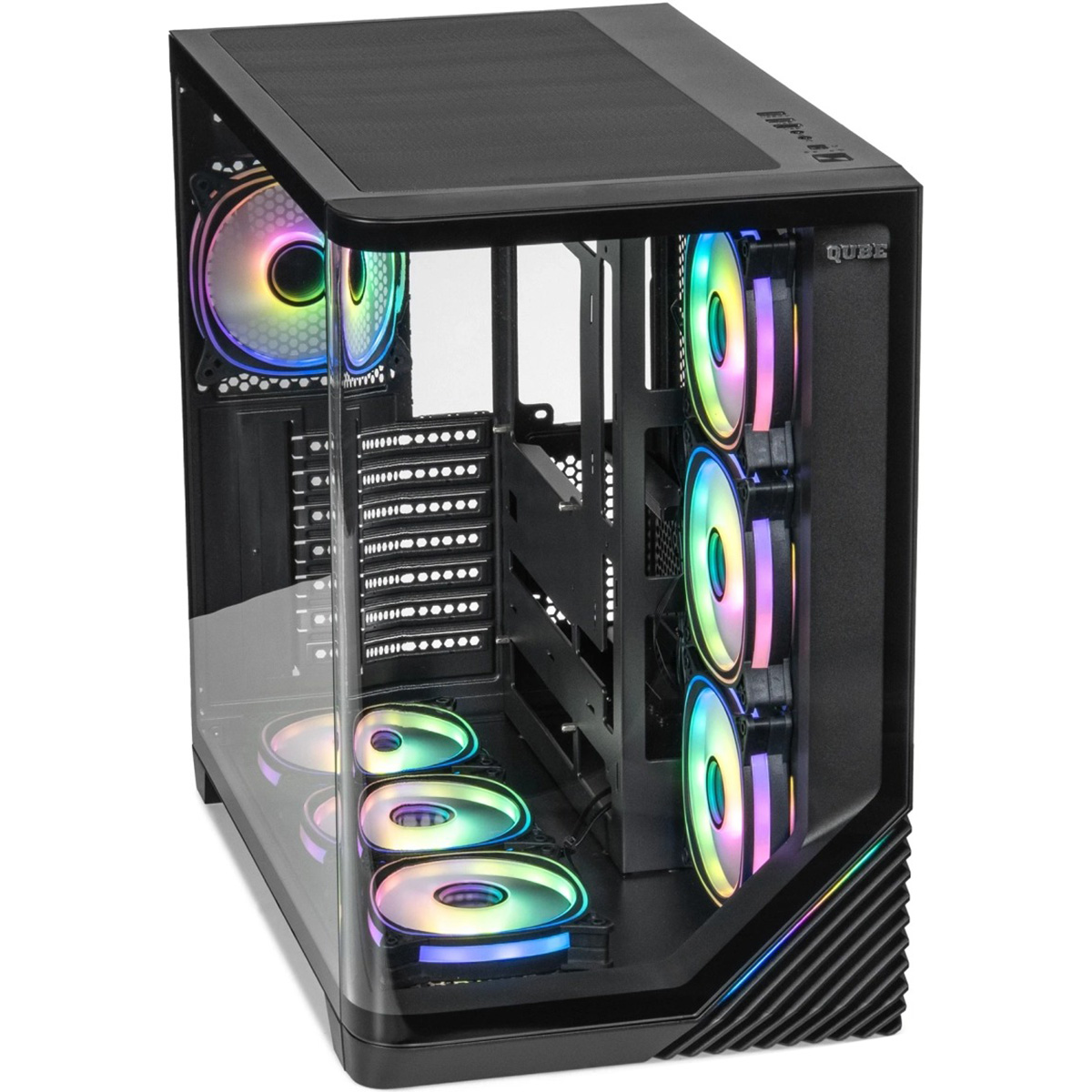 Корпус QUBE Mirage 7ARGB Black (MIRAGE_GBNU3)