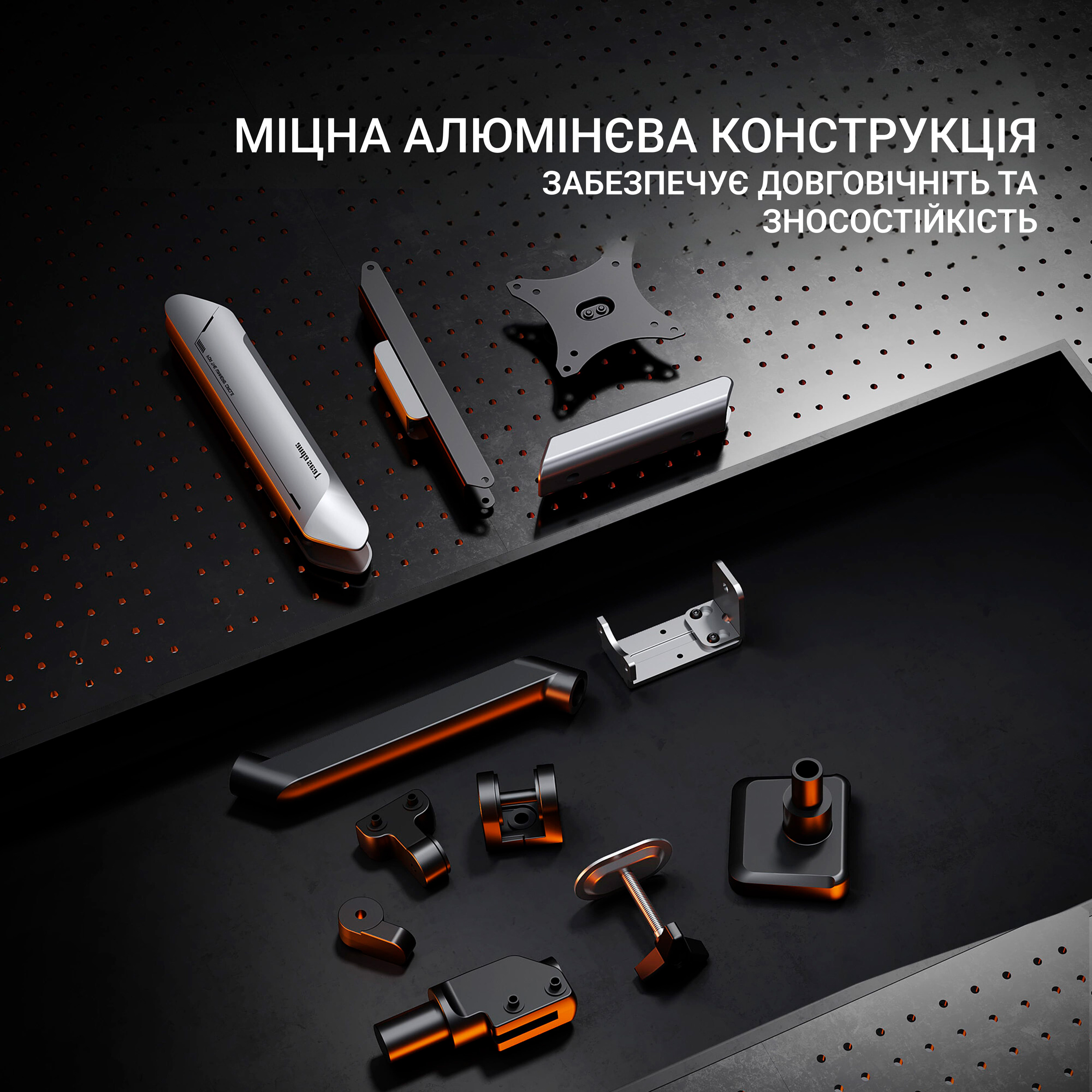 Настільне кріплення для монітора ANDA SEAT Stealth Pro II 17"-42" White/Gray