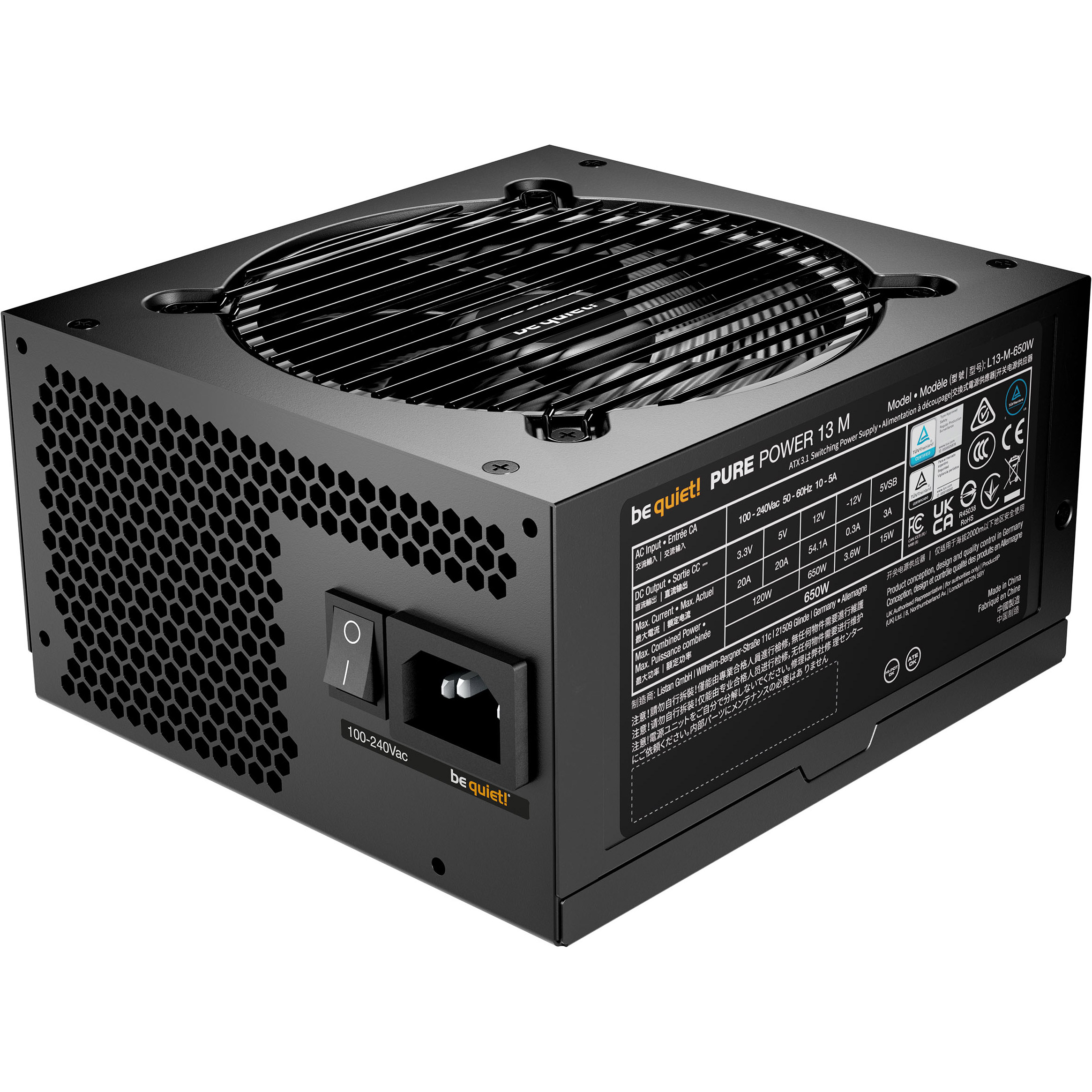 Блок живлення 650W BE QUIET! Pure Power 13 M (BP025EU)