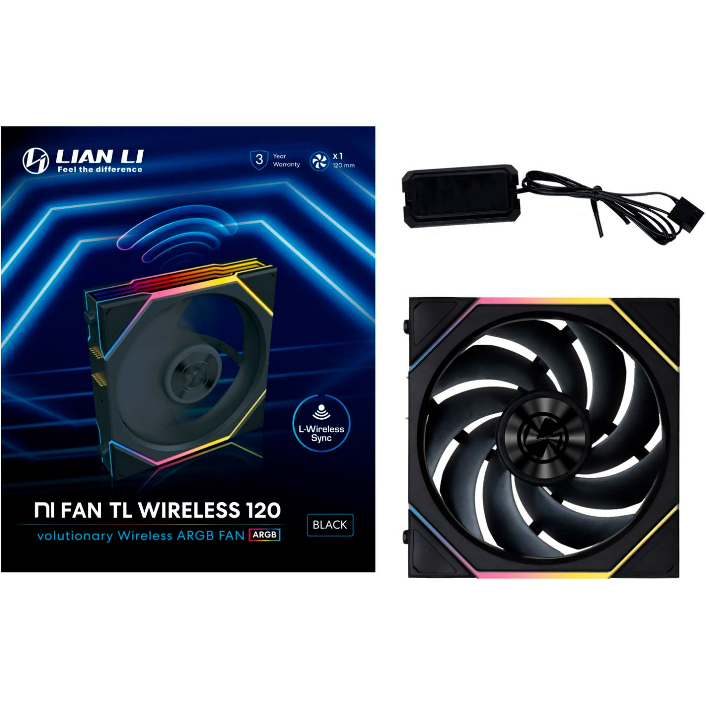 Вентилятор LIAN LI Uni Fan TL Wireless 120 Black (G99.12TL1W1B.00)
