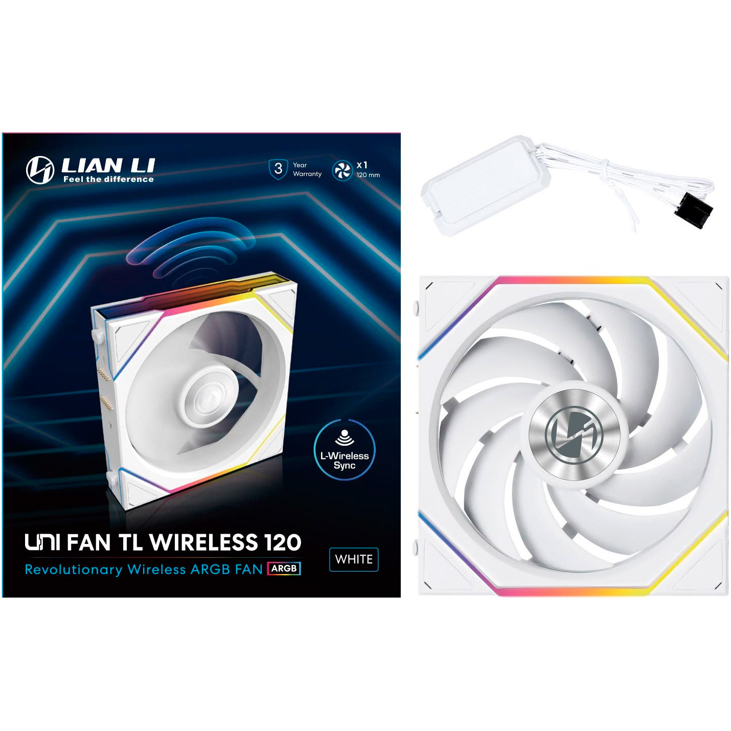Вентилятор LIAN LI Uni Fan TL Wireless 120 White (G99.12TL1W1W.00)