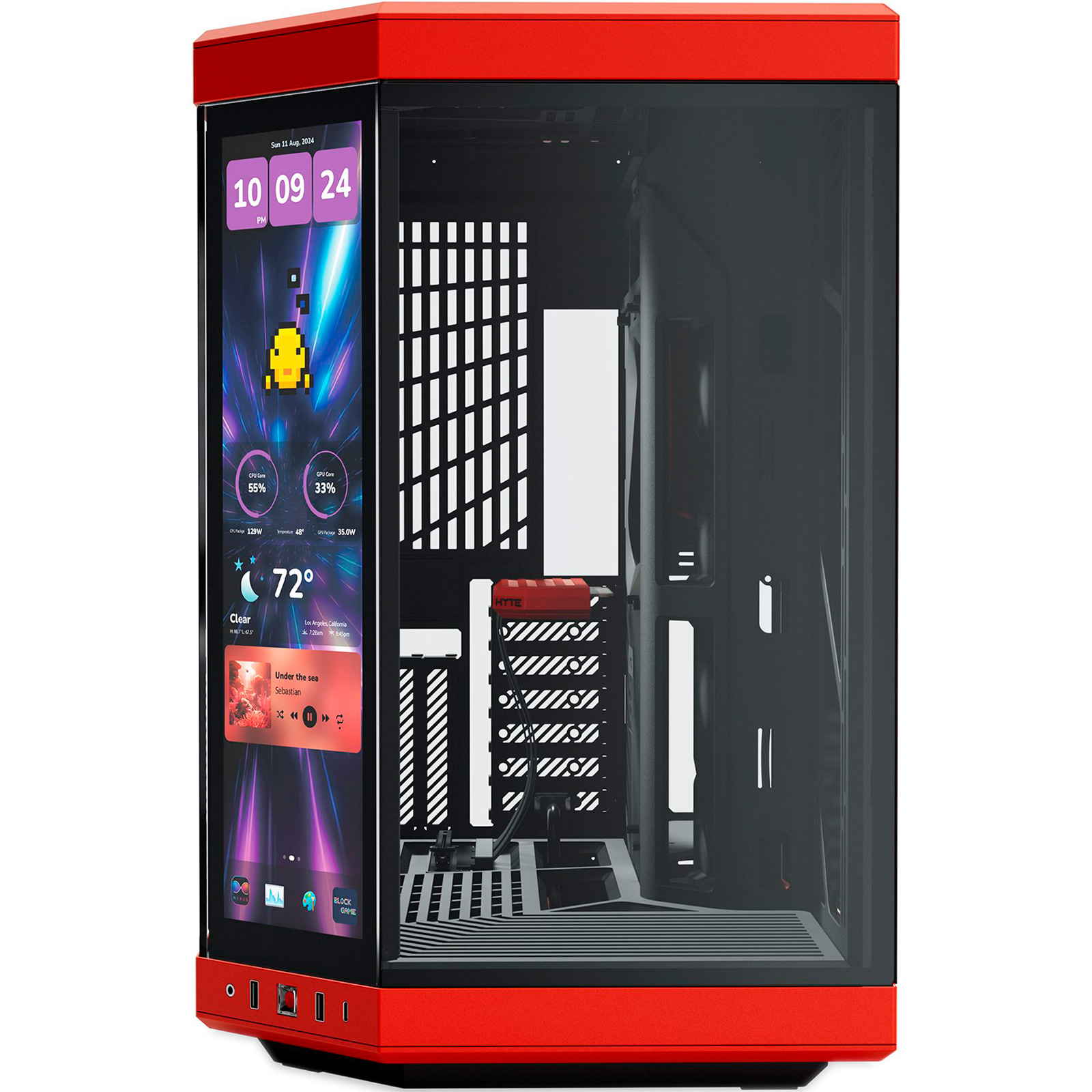 Корпус HYTE Y70 Touch Infinite Black Cherry (CS-HYTE-Y70TTI-RB)