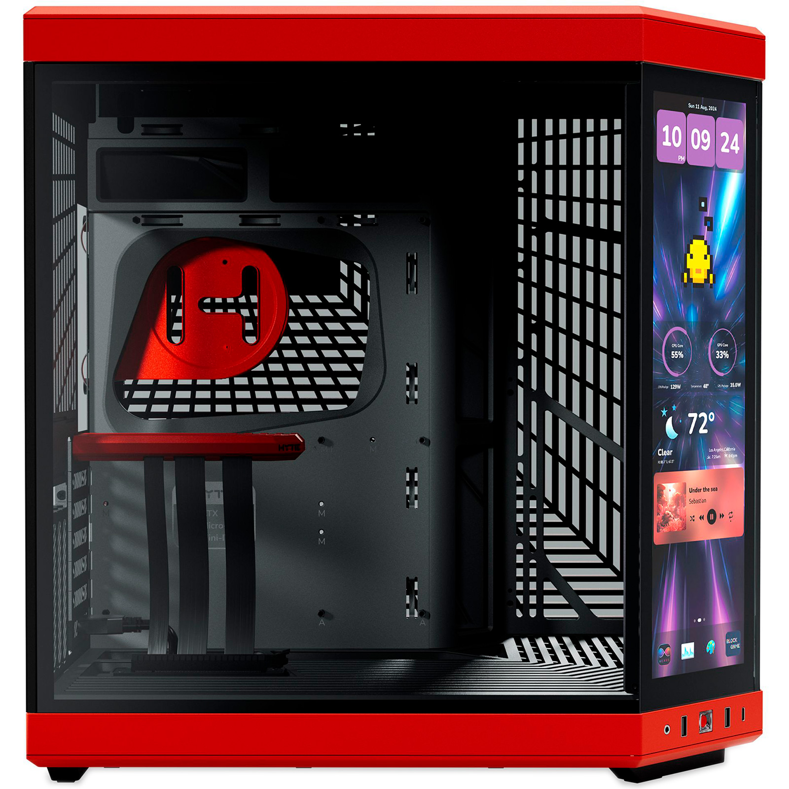 Корпус HYTE Y70 Touch Infinite Black Cherry (CS-HYTE-Y70TTI-RB)