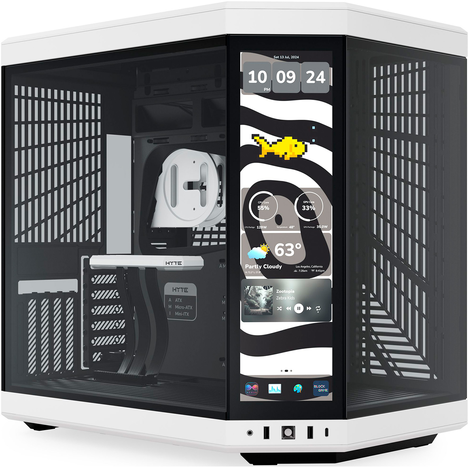 Корпус HYTE Y70 Touch Infinite Black/White (CS-HYTE-Y70TTI-WB)
