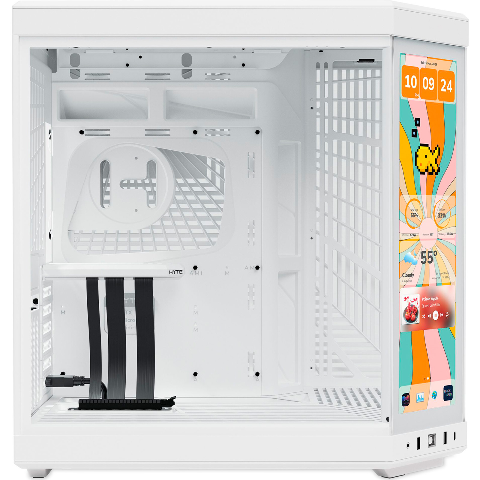 Корпус HYTE Y70 Touch Infinite Snow White (CS-HYTE-Y70TTI-WW)