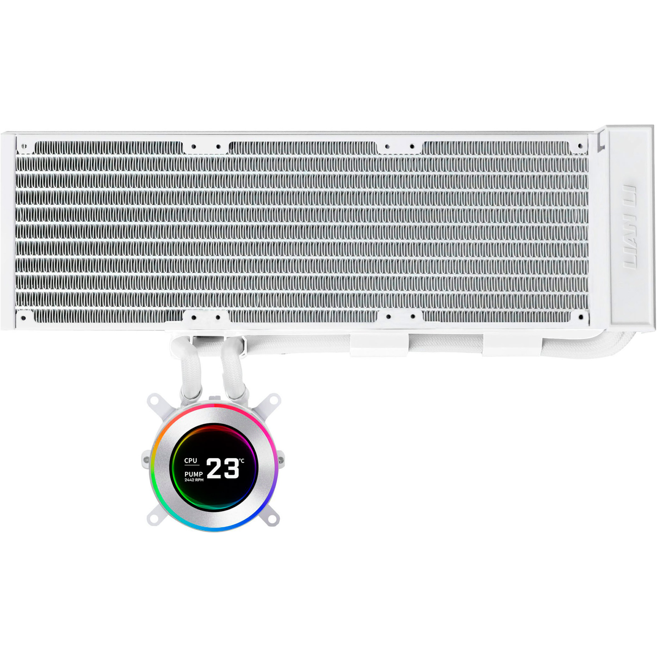 Система водяного охолодження LIAN LI HydroShift II LCD-C 360 Fanless White (G89.GHS2LCD36W.00)