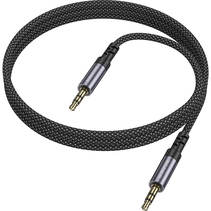 Кабель BOROFONE BL24 Graceful AUX Audio Cable mini-jack 3.5mm 1м Gray