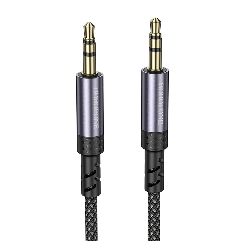 Кабель BOROFONE BL24 Graceful AUX Audio Cable mini-jack 3.5mm 1м Gray