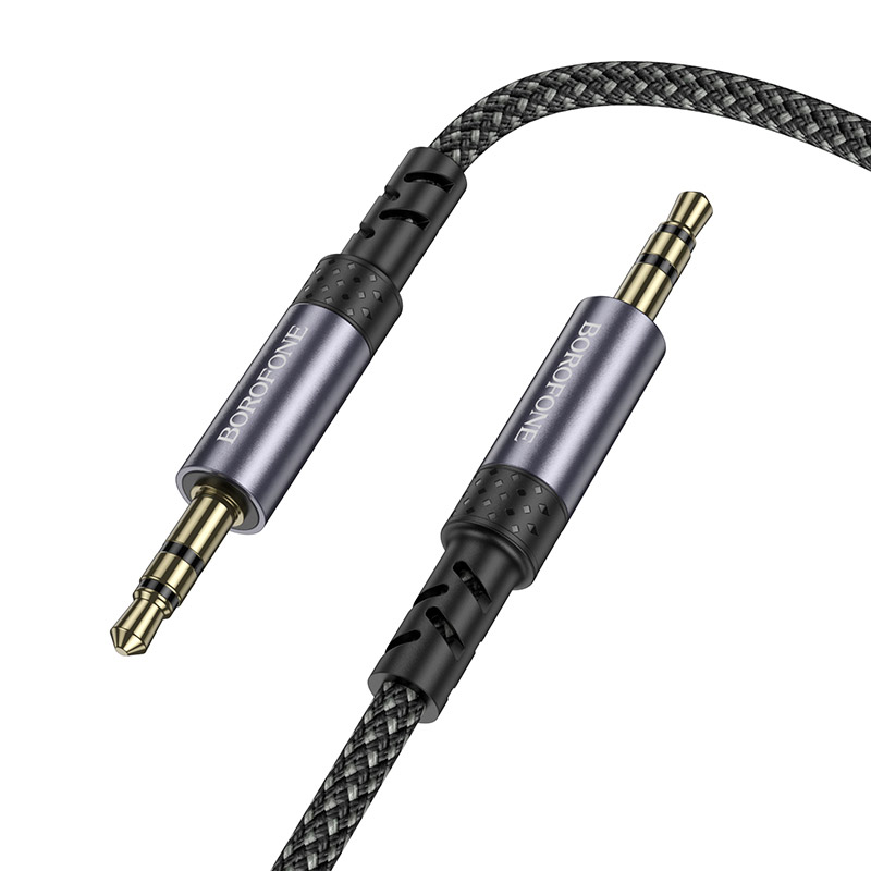Кабель BOROFONE BL24 Graceful AUX Audio Cable mini-jack 3.5mm 1м Gray